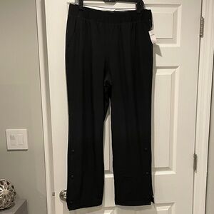 GAP Black Fleeced Lined Straight Leg Pants